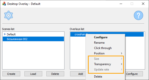 crosshair overlay for fullscreen programs